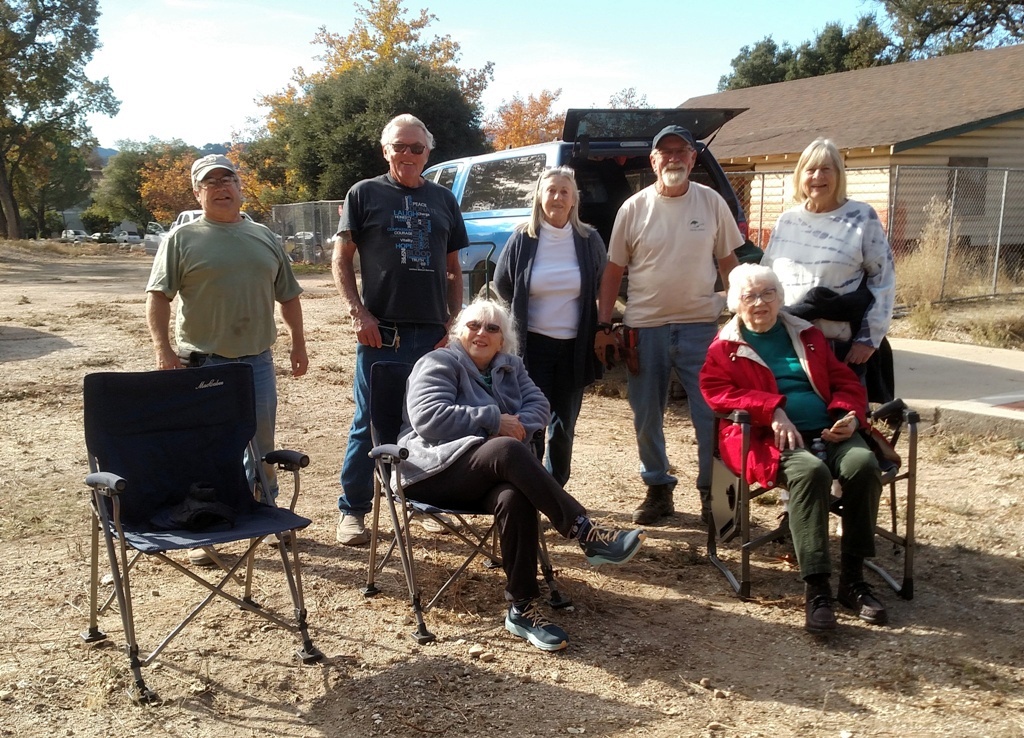 Friends gathered to honor Don Jernigan with the planting of a tree